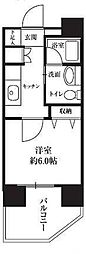 HF西新宿レジデンスEAST 1Kの間取図画像