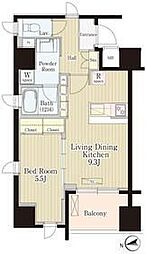 松葉 1LDKの間取図画像