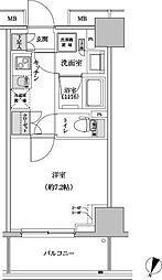 パークハビオ渋谷本町レジデンス 1Kの間取図画像