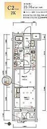 SYFORme東新宿3 2Kの間取図画像