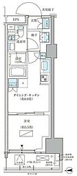 パークアクシス品川天王洲アイル 1DKの間取図画像