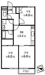 渋谷本町マンション 3Kの間取図画像