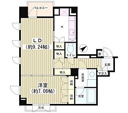 エスペランサ南青山 1LDKの間取図画像