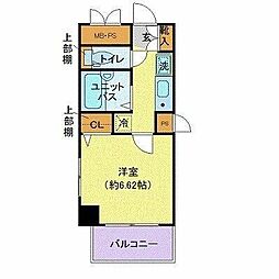 ヴェルト日本橋3 1Kの間取図画像
