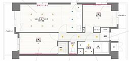PRIMEURBAN目黒リバーフロント 2LDKの間取図画像