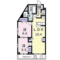 テホン・カーサ2 2LDKの間取図画像