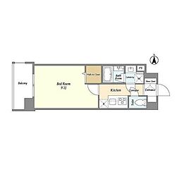 N'sパークレジデンス高田馬場 1Kの間取図画像