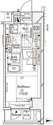 ガリシア御殿山 1Kの間取図画像