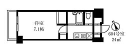 アーツ芝浦 1Kの間取図画像