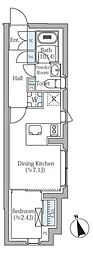 コンポジット新宿三丁目 1DKの間取図画像