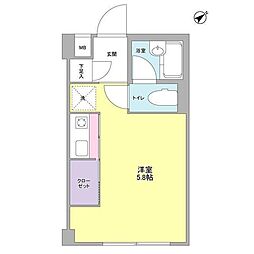 ESY表参道 ワンルームの間取図画像