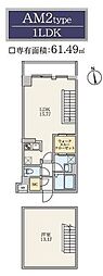 S-RESIDENCE駒場東大前 1LDKの間取図画像