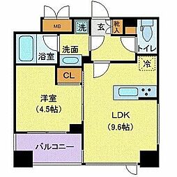 メゾンビスタ渋谷宇田川 1LDKの間取図画像