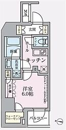 アークマーク中野 1Kの間取図画像