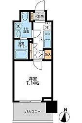 Aden清澄白河 1Kの間取図画像