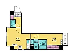 StarFive三軒茶屋 1LDKの間取図画像
