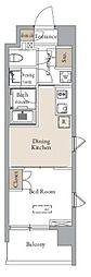 グランカーサ四谷 1DKの間取図画像
