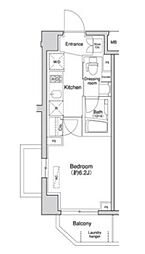 Primal方南町 1Kの間取図画像