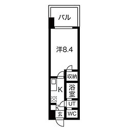 SEASONFLATS蔵前清住通り 1Kの間取図画像