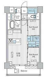 Terra蚕糸の森 2LDKの間取図画像