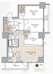 PRIMALCITY神楽坂 3LDKの間取図画像