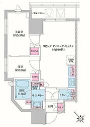 RESIDIA荻窪3 2LDKの間取図画像