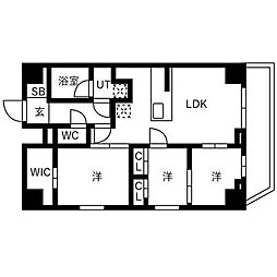 ES-Grande大島ガーデンテラス 3LDKの間取図画像