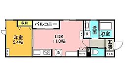 駒沢公園テラス 1LDKの間取図画像