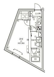 ベルシードステアー武蔵小山 1Kの間取図画像