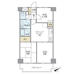ヴェーネル滝沢 3DKの間取図画像