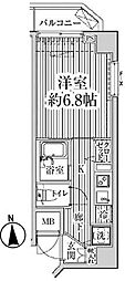 HF東中野レジデンス 1Kの間取図画像