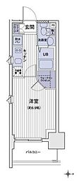 エスティメゾン大島 1Kの間取図画像