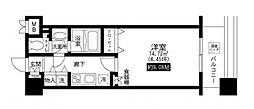 レジディア上野池之端 1Kの間取図画像