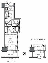 ZOOM日本橋馬喰町 1Kの間取図画像