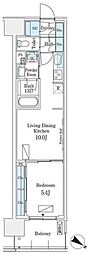 ロイヤルパークス有明 1LDKの間取図画像