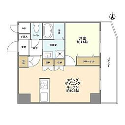西新宿ダイヤモンドパレス 1LDKの間取図画像