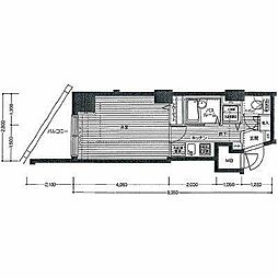 トーシンフェニックス神田岩本町弐番館 1Kの間取図画像