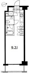 フレンシア麻布十番ノース 1Kの間取図画像