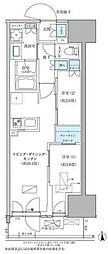 パークアクシス品川天王洲アイル 2LDKの間取図画像