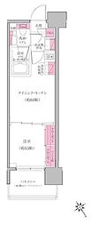 レジディア門前仲町プレイス 1DKの間取図画像