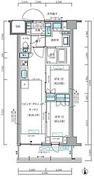 品川区東品川4丁目マンション 2LDKの間取図画像