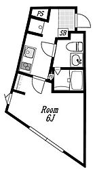 中野区本町5丁目マンション 1Kの間取図画像