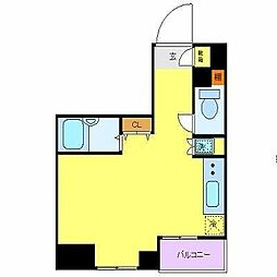 MAINSTAGE市ヶ谷曙橋 ワンルームの間取図画像