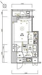 ARTESSIMOESK 1Kの間取図画像