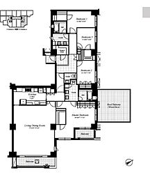 麻布第一マンションズ 4LDKの間取図画像