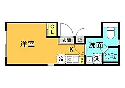 レイアス神田神保町 ワンルームの間取図画像