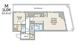 ガーデンザヴィス不動前 1LDKの間取図画像