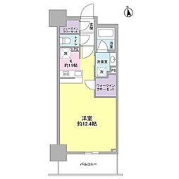 スタイリオ品川中延 ワンルームの間取図画像