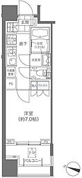 メゾンカルム本郷 1Kの間取図画像