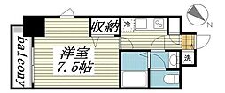 メゾン・ド・ヴィレ日本橋浜町 1Kの間取図画像